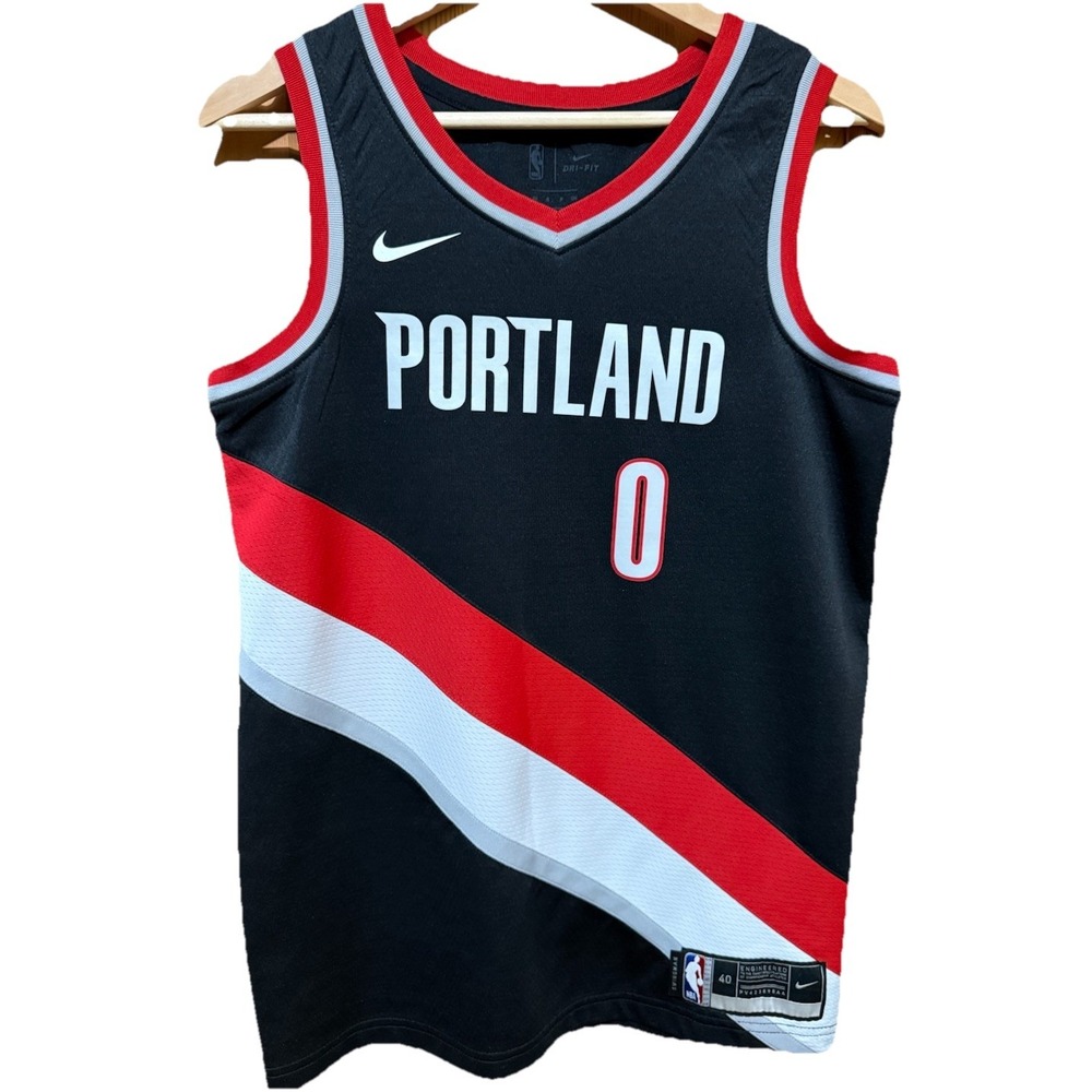 Damian Lillard Portland Trailblazers Nike Dri Fit Swingman Jersey (Size 40) EUC
